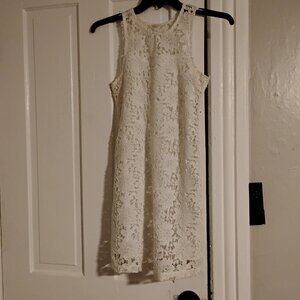 Elegant White Lace Dress